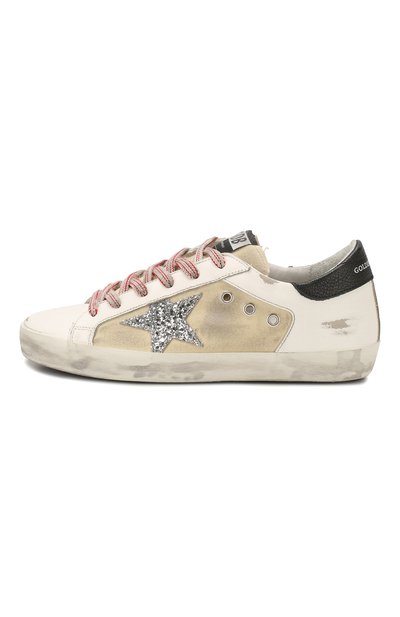 Кожаные кеды superstar GOLDEN GOOSE DELUXE BRAND, арт. G36WS590.S63, фото 3