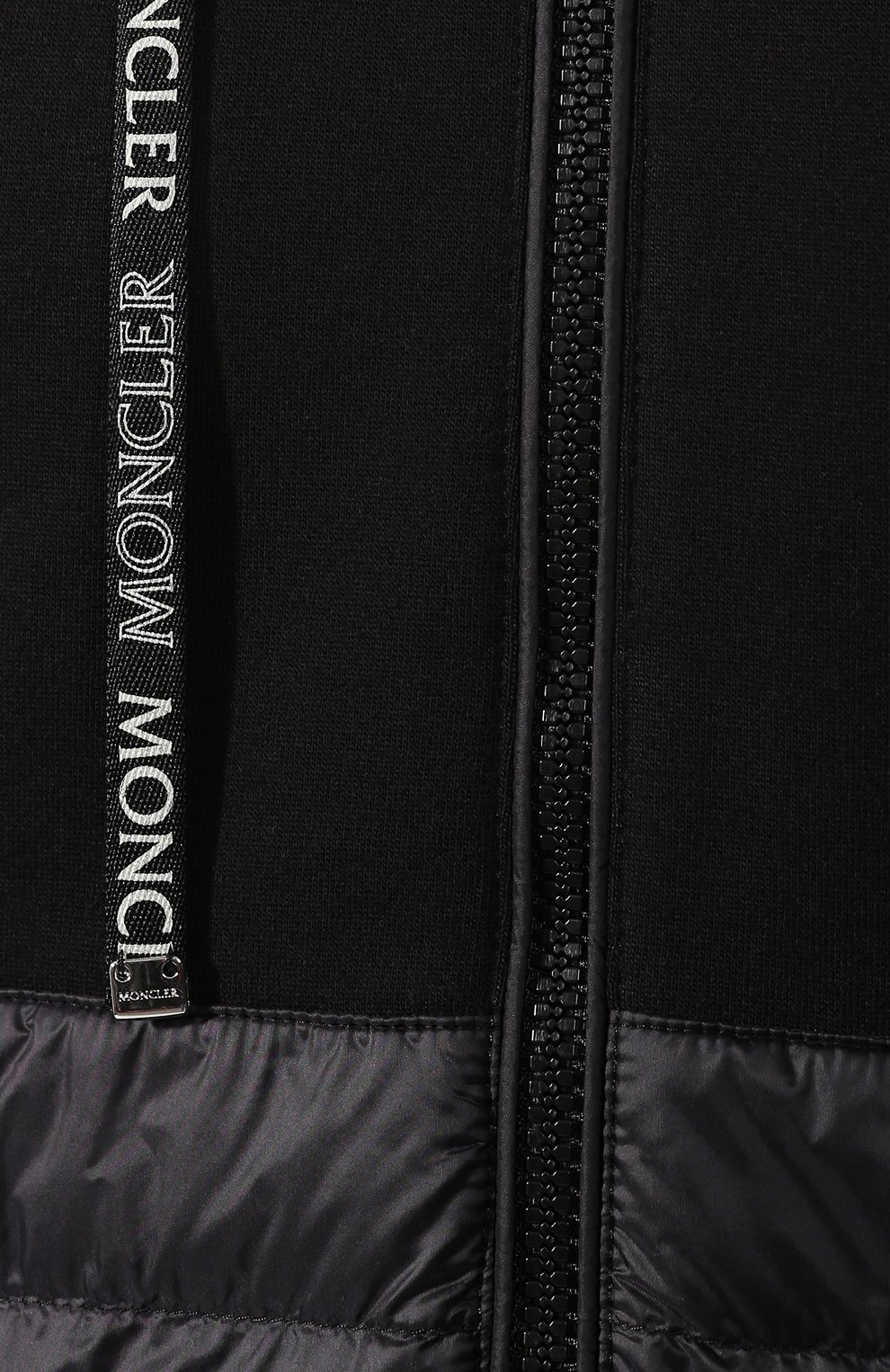 Хлопковая толстовка MONCLER черного цвета по цене 48200 руб., арт. F1-093-8G502-00-V8053, фото 5 Хлопковая толстовка MONCLER, арт. F1-093-8G502-00-V8053, фото 5
