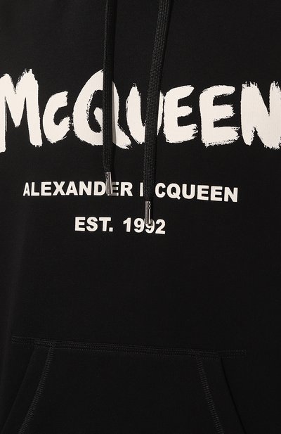 Хлопковое худи ALEXANDER MCQUEEN, арт. 688715/QTZ81, фото 5