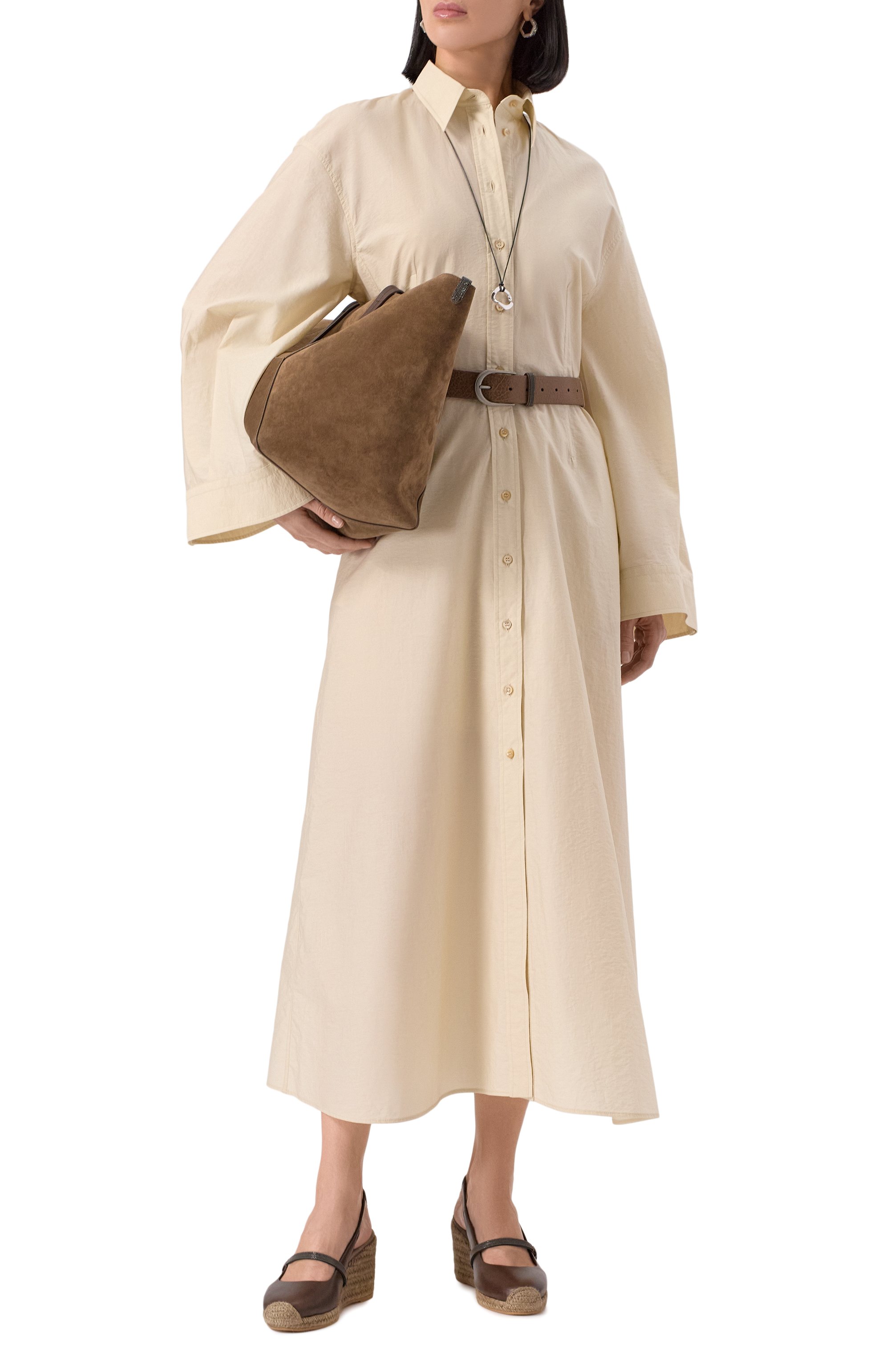 Хлопковое платье BRUNELLO CUCINELLI, арт. M0F79AHB46, фото 2