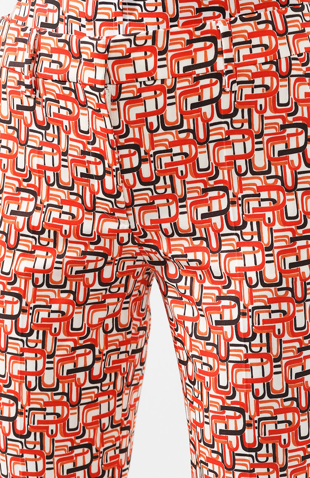 Укороченные хлопковые брюки с принтом PRADA, арт. P2469-1SEW-F0049, фото 5