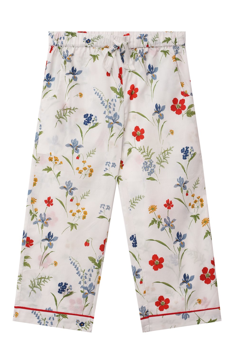 Хлопковая пижама LITTLE YOLKE кремового цвета по цене 10550 руб., арт. AW21-12C-ME-FL, фото 5 Хлопковая пижама LITTLE YOLKE, арт. AW21-12C-ME-FL, фото 5