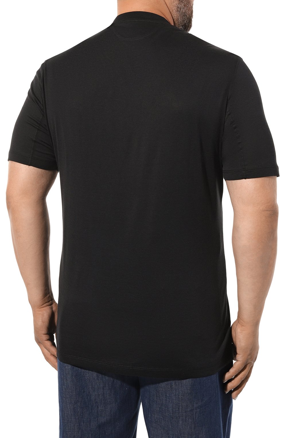 Футболка из шелка и хлопка BRUNELLO CUCINELLI, арт. MTB371308, фото 4