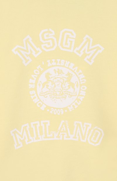 Хлопковый свитшот MSGM KIDS, арт. S6MSJUSW053, фото 3