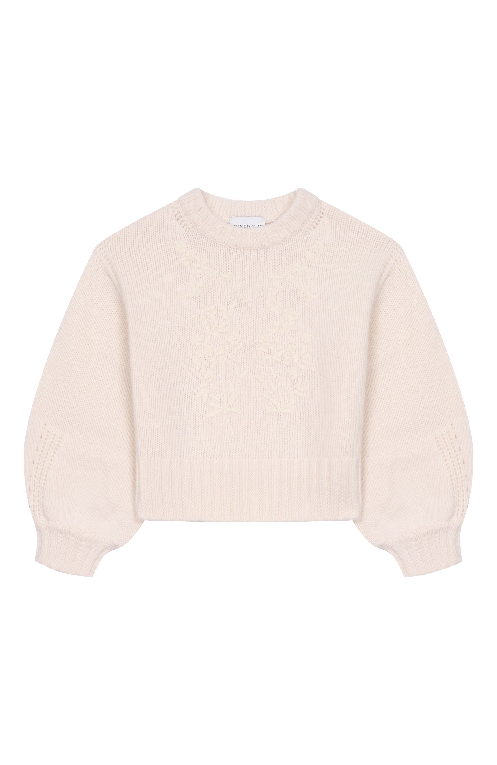 Свитер из шерсти и кашемира GIVENCHY кремового цвета по цене 74100 руб., арт. H31324, фото 1 Свитер из шерсти и кашемира GIVENCHY, арт. H31324, фото 1