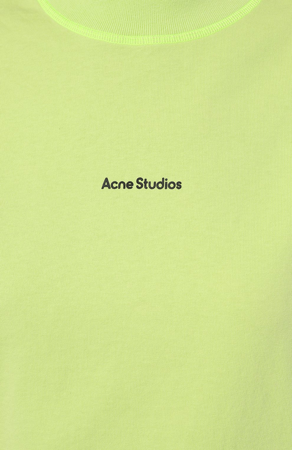 Хлопковая футболка ACNE STUDIOS зеленого цвета по цене 26350 руб., арт. FN-MN-TSHI000353, фото 5 Хлопковая футболка ACNE STUDIOS, арт. FN-MN-TSHI000353, фото 5