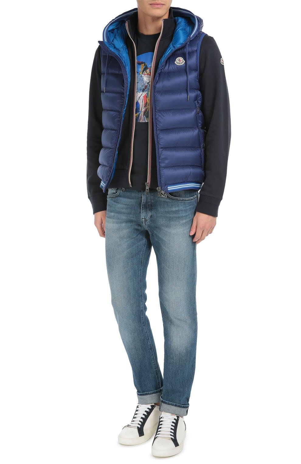 Пуховый стеганый жилет с капюшоном MONCLER, арт. B2-091-43390-49-53334, фото 2