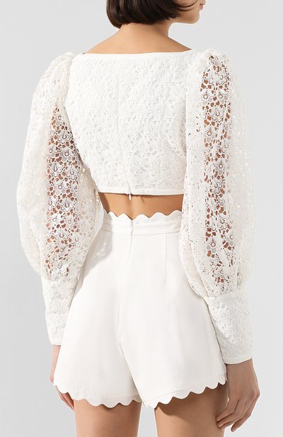 Топ ZIMMERMANN белого цвета по цене 86450 руб., арт. 7728TSUP, фото 4 Топ ZIMMERMANN, арт. 7728TSUP, фото 4