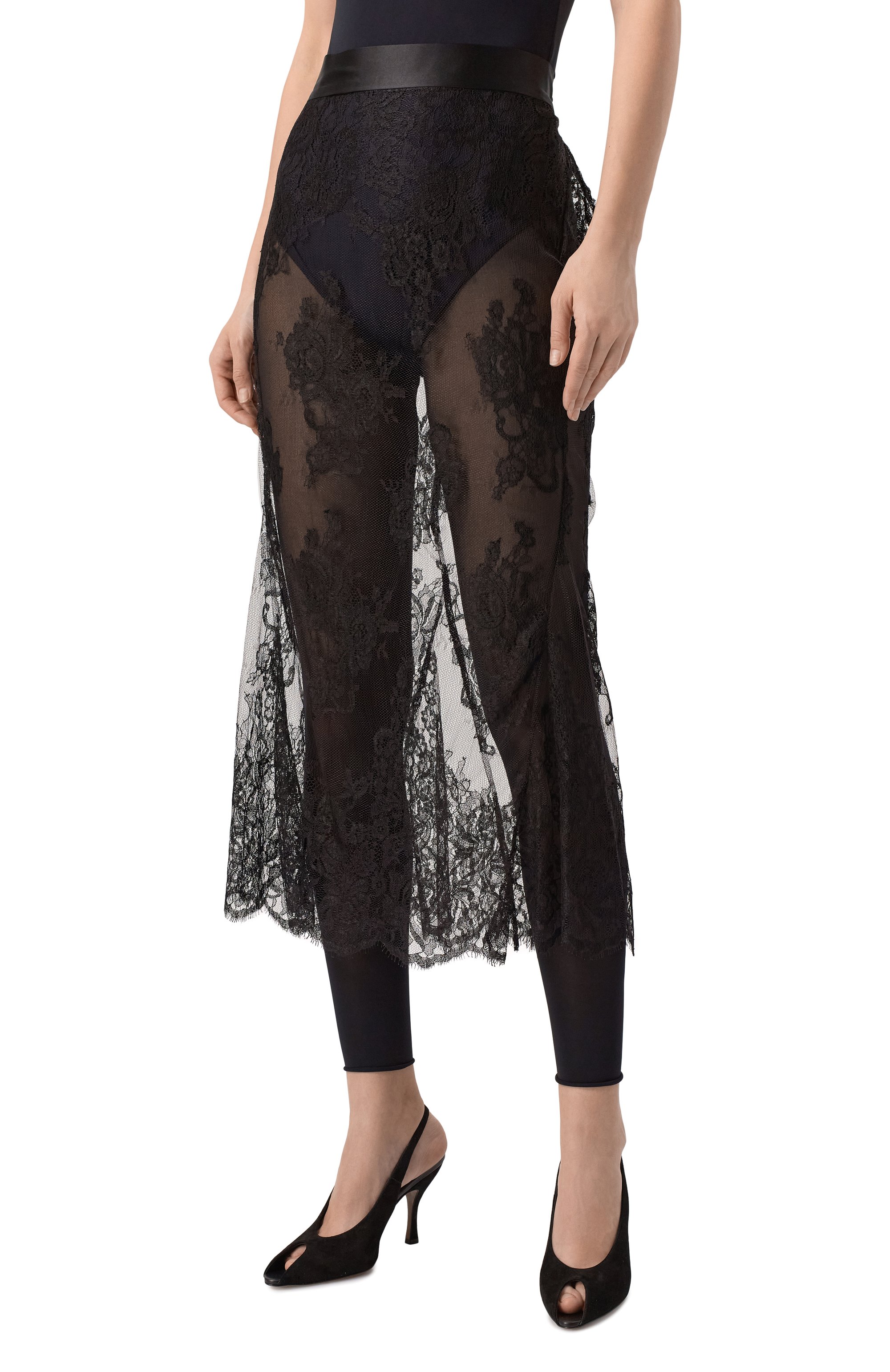 Юбка из вискозы GOOROO черного цвета по цене 132570 руб., арт. SK021-8090-900-SS25, фото 3 Юбка из вискозы GOOROO, арт. SK021-8090-900-SS25, фото 3