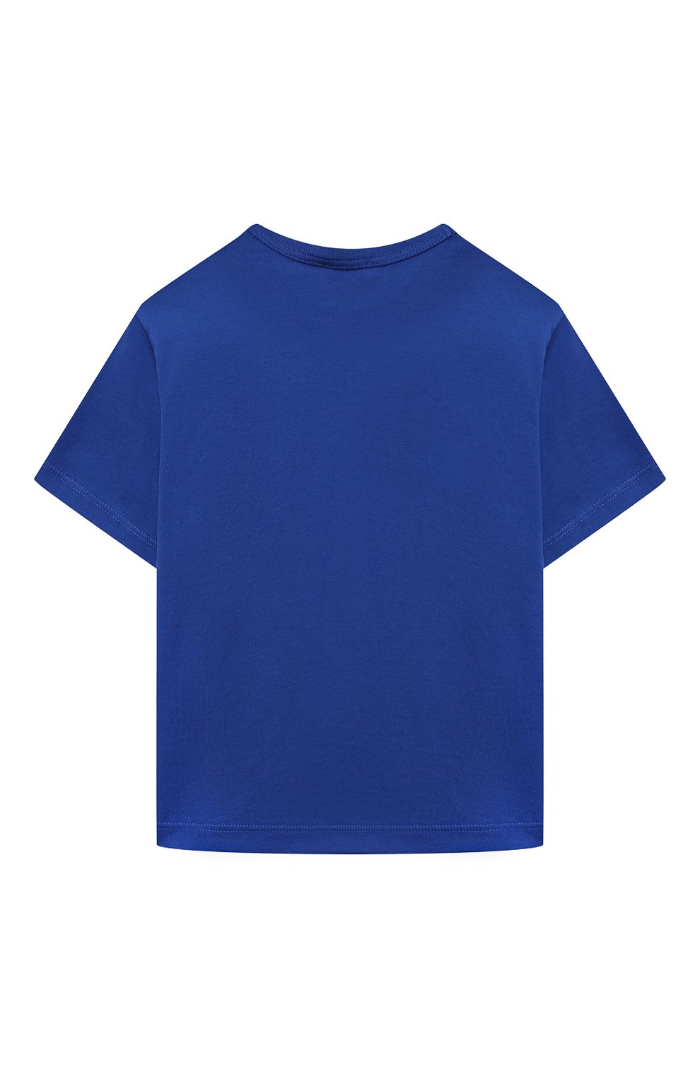 Хлопковая футболка DOLCE & GABBANA синего цвета по цене 21200 руб., арт. L4JT7T/G7I20/8-14, фото 2 Хлопковая футболка DOLCE & GABBANA, арт. L4JT7T/G7I20/8-14, фото 2