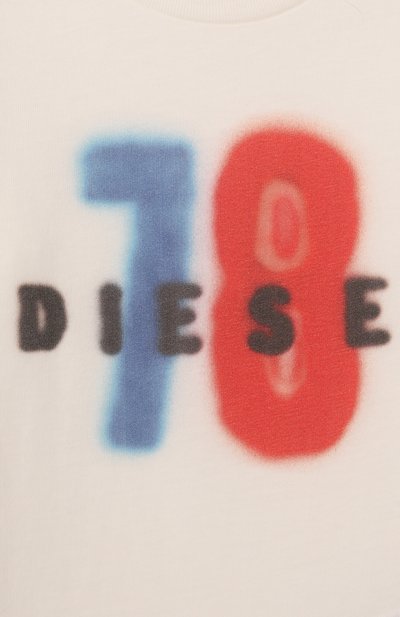 Хлопковая футболка DIESEL кремового цвета по цене 5445 руб., арт. K00706/KYAR1, фото 3 Хлопковая футболка DIESEL, арт. K00706/KYAR1, фото 3