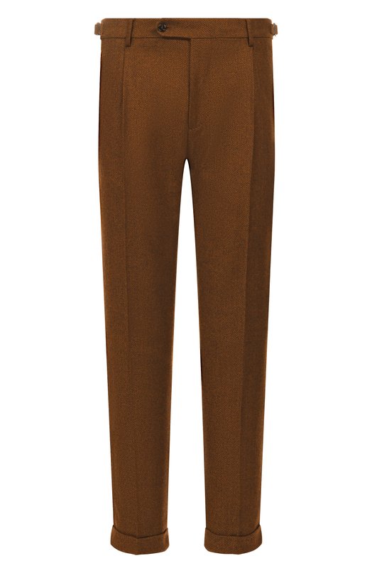Шерстяные брюки Andrea Campagna RETR0L0NG/AM1513 Коричневый RETR0L0NG/AM1513