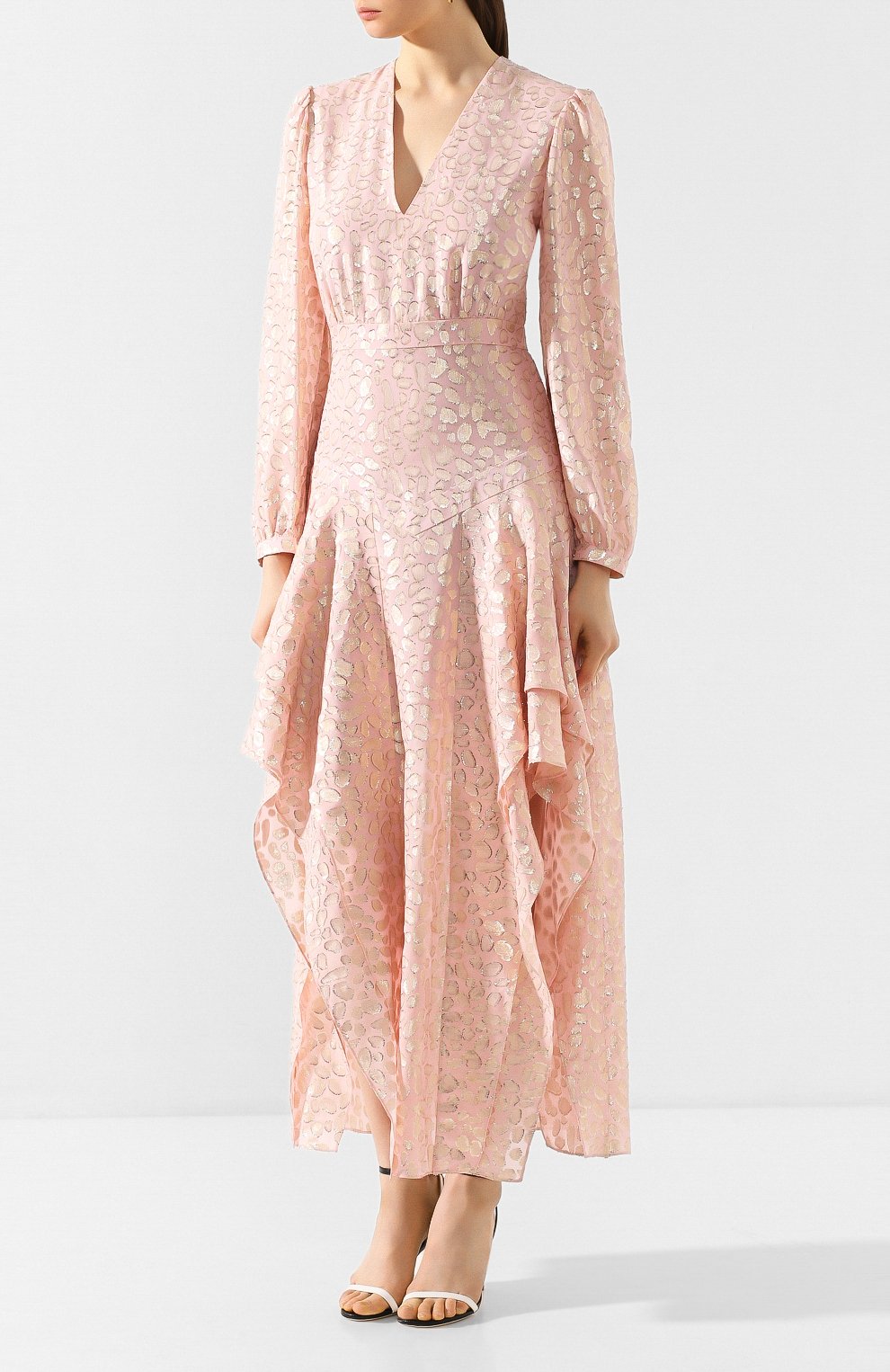 Шелковое платье STELLA MCCARTNEY розового цвета по цене 256500 руб., арт. 600466/S0A20, фото 3 Шелковое платье STELLA MCCARTNEY, арт. 600466/S0A20, фото 3