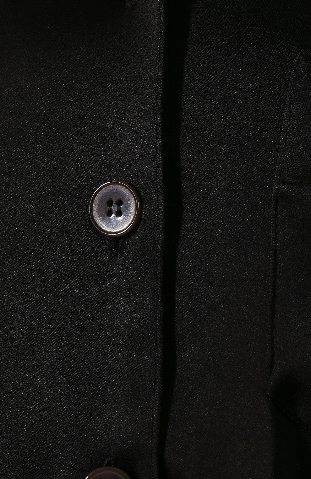 Блузка NANUSHKA черного цвета по цене 43500 руб., арт. NARAZ_BLACK_SLIP SATIN, фото 5 Блузка NANUSHKA, арт. NARAZ_BLACK_SLIP SATIN, фото 5