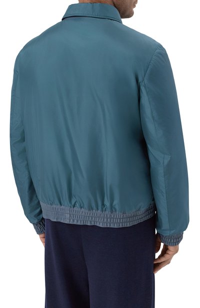 Шелковый бомбер ZILLI бирюзового цвета по цене 791500 руб., арт. AFAXH1M0619VFRI00/62+, фото 4 Шелковый бомбер ZILLI, арт. AFAXH1M0619VFRI00/62+, фото 4