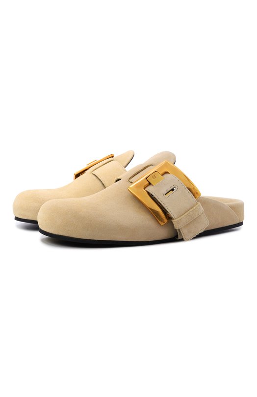 Замшевые сабо Anthem Balmain GN1UR208/LCTA Бежевый GN1UR208/LCTA