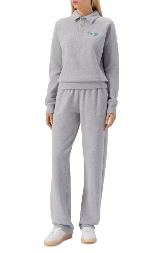 Хлопковое поло MC2 Saint Barth BENE001-02985I/BERENICE Серый  BENE001-02985I/BERENICE Фото 2