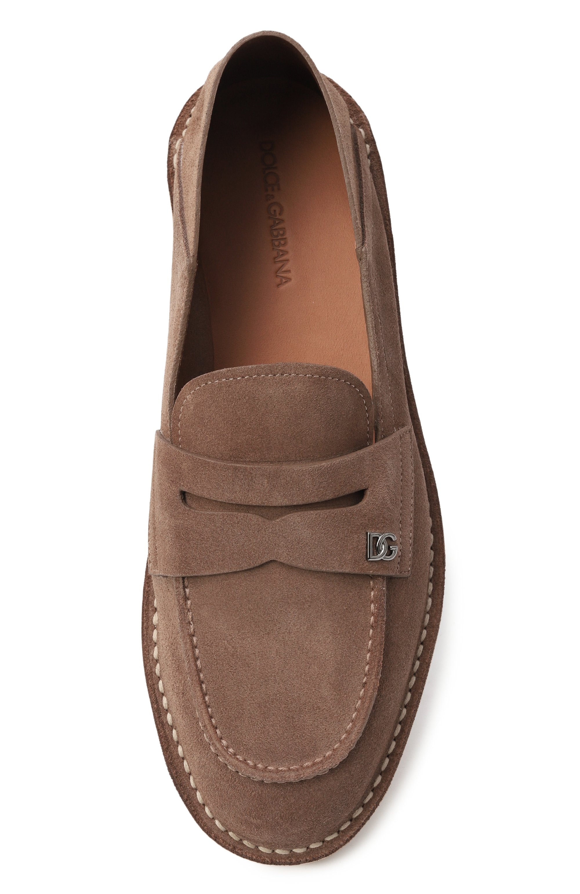 Замшевые пенни-лоферы new florio DOLCE & GABBANA, арт. A50739/AS707, фото 6