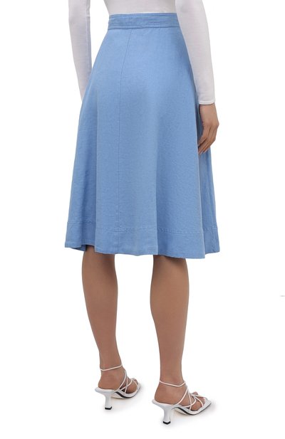 Льняная юбка POLO RALPH LAUREN синего цвета по цене 29950 руб., арт. 211837993, фото 4 Льняная юбка POLO RALPH LAUREN, арт. 211837993, фото 4