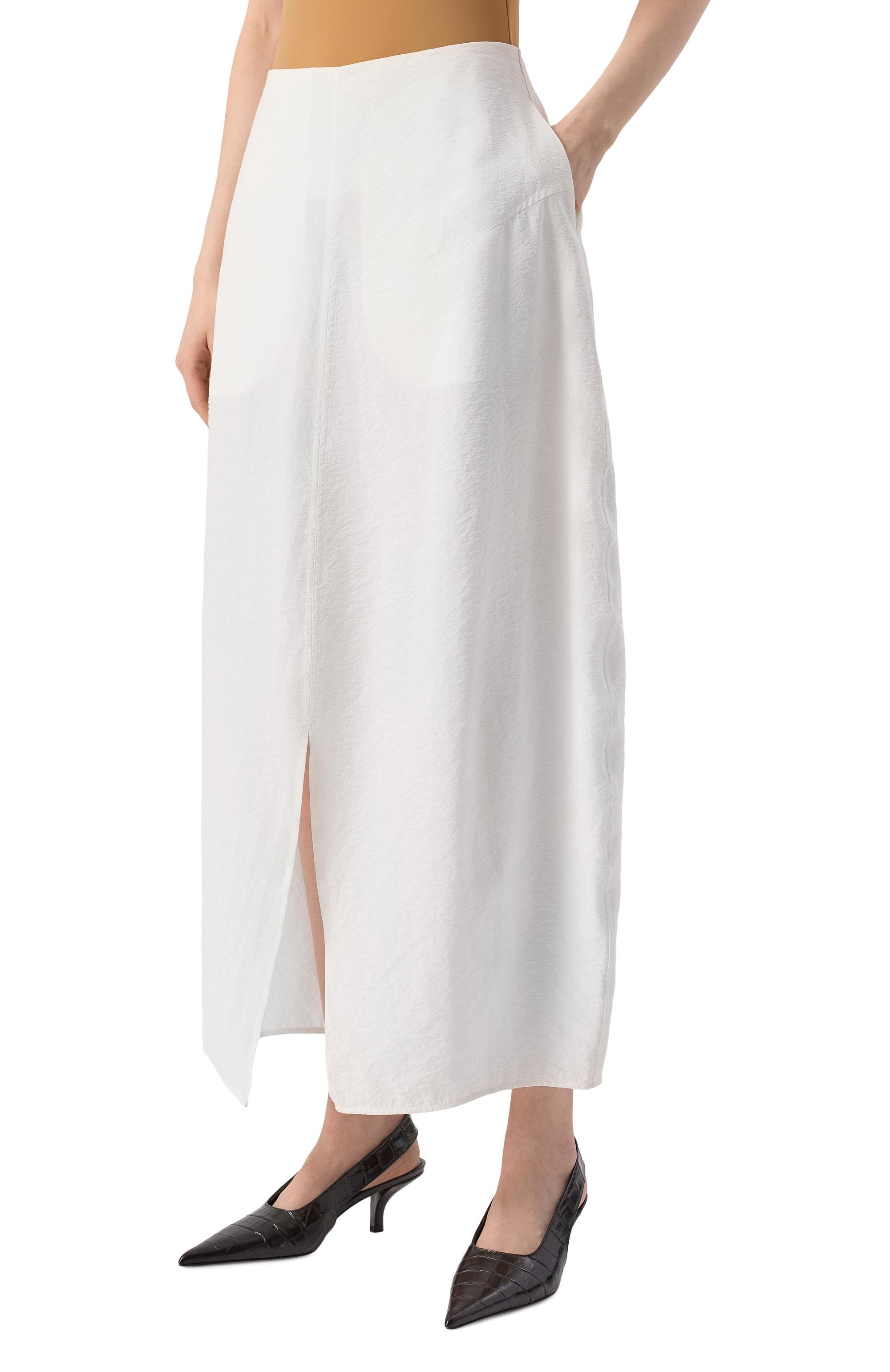 Шелковая юбка TOTEME, арт. 252-WRB0275-FB0368, фото 3