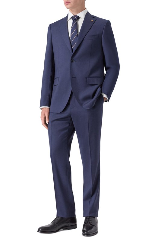 Шерстяной костюм Sartoria Latorre A6I7EF/UG0883 Синий A6I7EF/UG0883