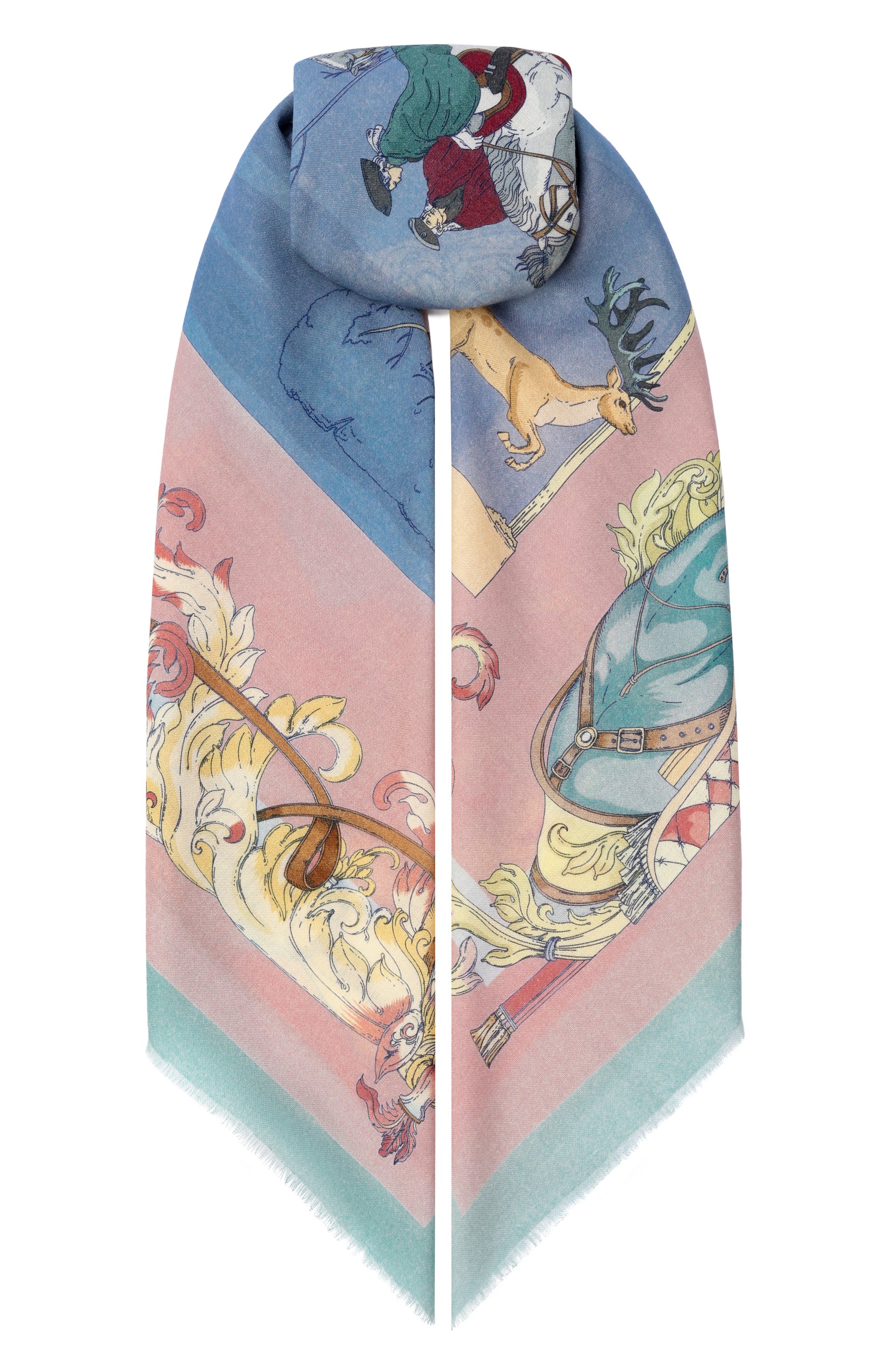 Шерстяная шаль  царская охота GOURJI, арт. 91168939/55117, фото 1