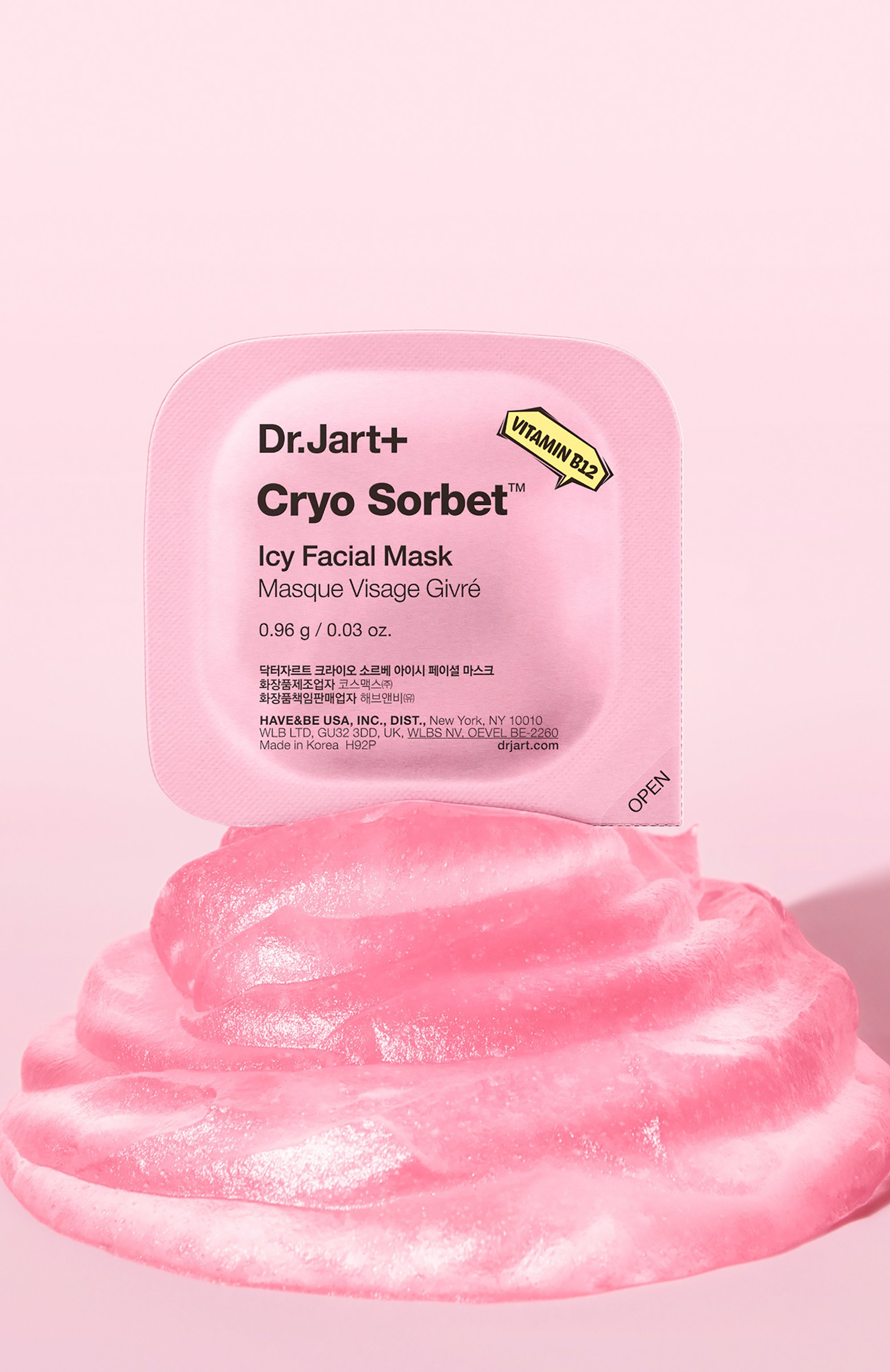 Охлаждающая маска-сорбет в наборе cryo sorbet icy facial mask (4x0,96g) DR.JART+, арт. 1210001223226, фото 5