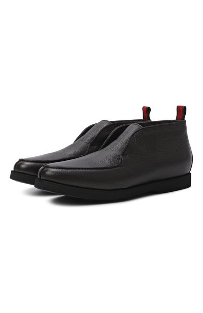 Мужские кожаные ботинки KITON, арт. USSA105N00126_003