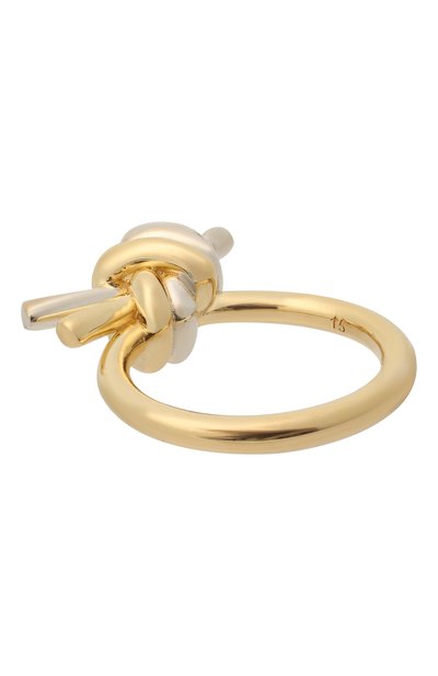 Кольцо BOTTEGA VENETA золотого цвета по цене 84900 руб., арт. 838171/V507D 8119, фото 3 Кольцо BOTTEGA VENETA, арт. 838171/V507D 8119, фото 3