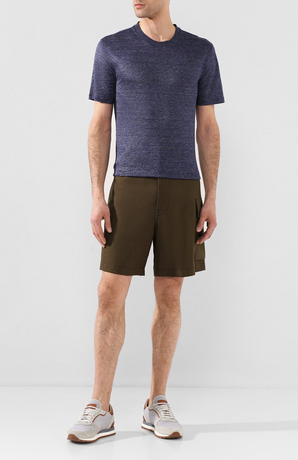 Льняная футболка ZEGNA, арт. UU553/706, фото 2