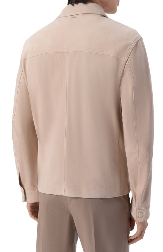 Замшевая куртка BOSS 50558651 Бежевый  50558651 Фото 4