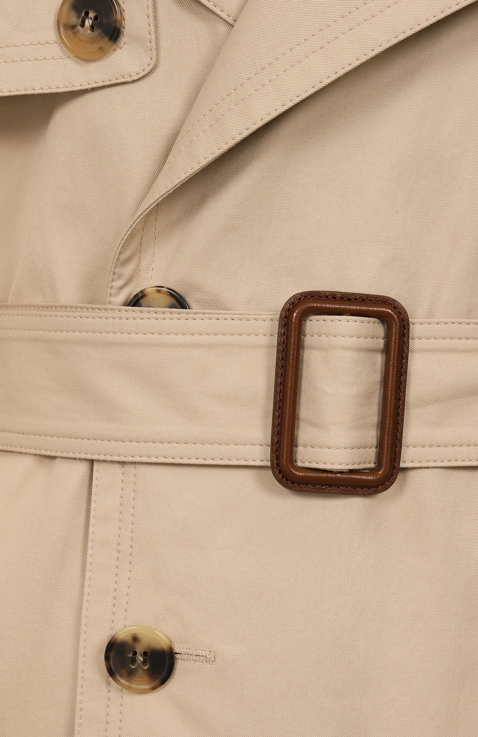 Хлопковый тренч SAINT LAURENT, арт. 812414/Y3A99, фото 6