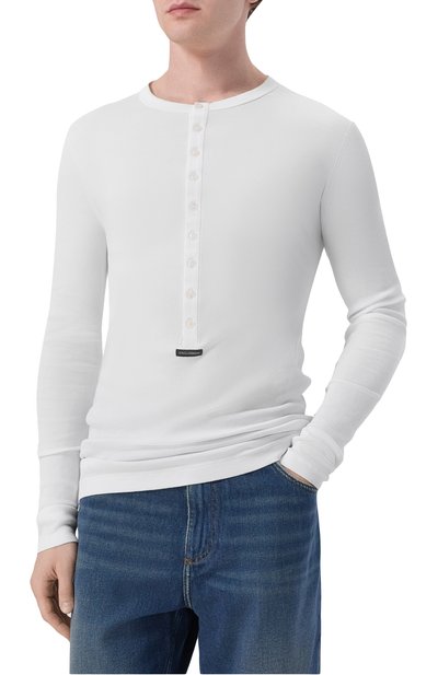 Хлопковый лонгслив-хенли DOLCE & GABBANA, арт. G8PG8T/G7P3J, фото 3