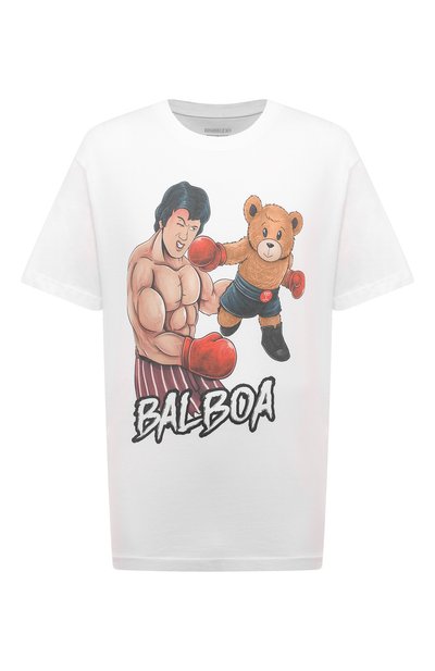 Мужская хлопковая футболка BISIBIGLIO, арт. TEDDY VS R0CKY