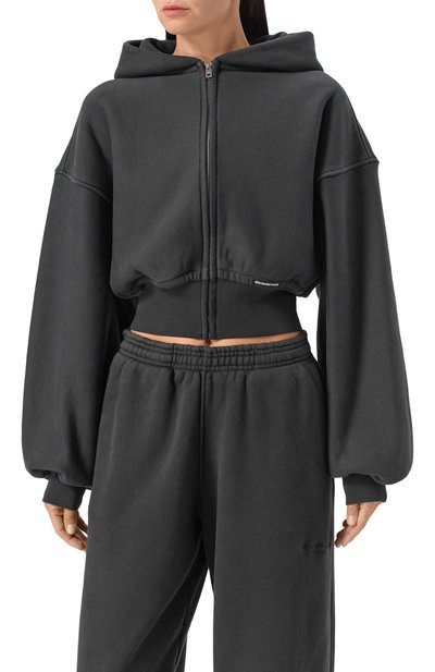 Хлопковая толстовка ALEXANDERWANG.T, арт. 4CC1242077, фото 3