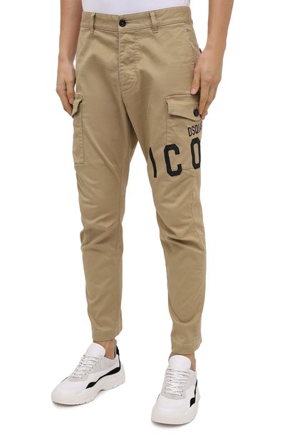 Хлопковые брюки-карго DSQUARED2, арт. S79KA0003/S39021, фото 4