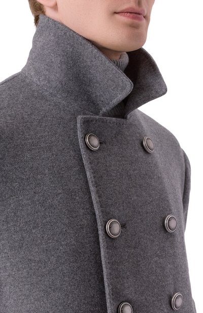 Кашемировое пальто BRUNELLO CUCINELLI серого цвета по цене 774000 руб., арт. MT4977008D, фото 5 Кашемировое пальто BRUNELLO CUCINELLI, арт. MT4977008D, фото 5