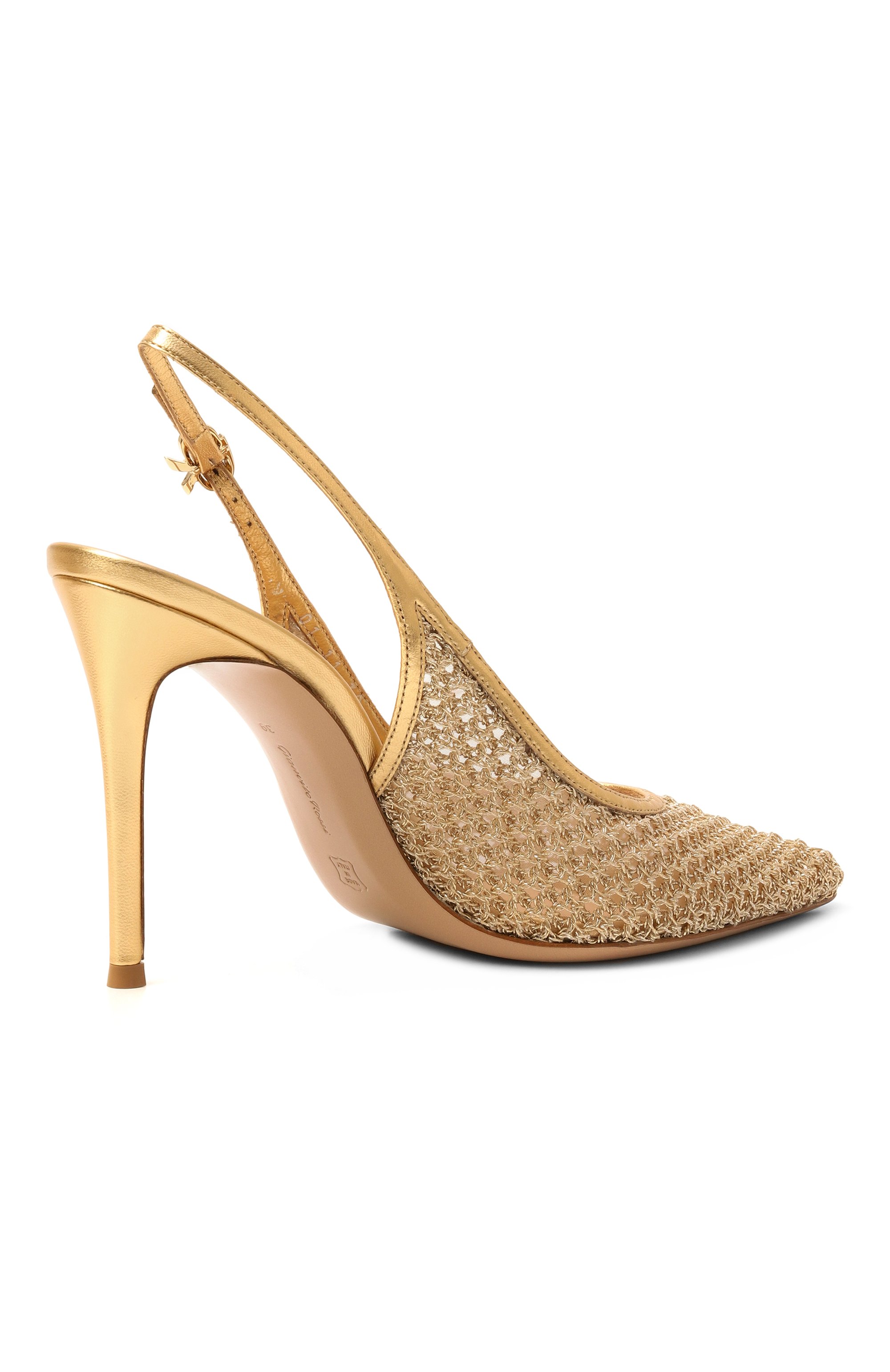 Комбинированные туфли nikki 95 GIANVITO ROSSI, арт. G95628.95RIC.INKMEKM, фото 5