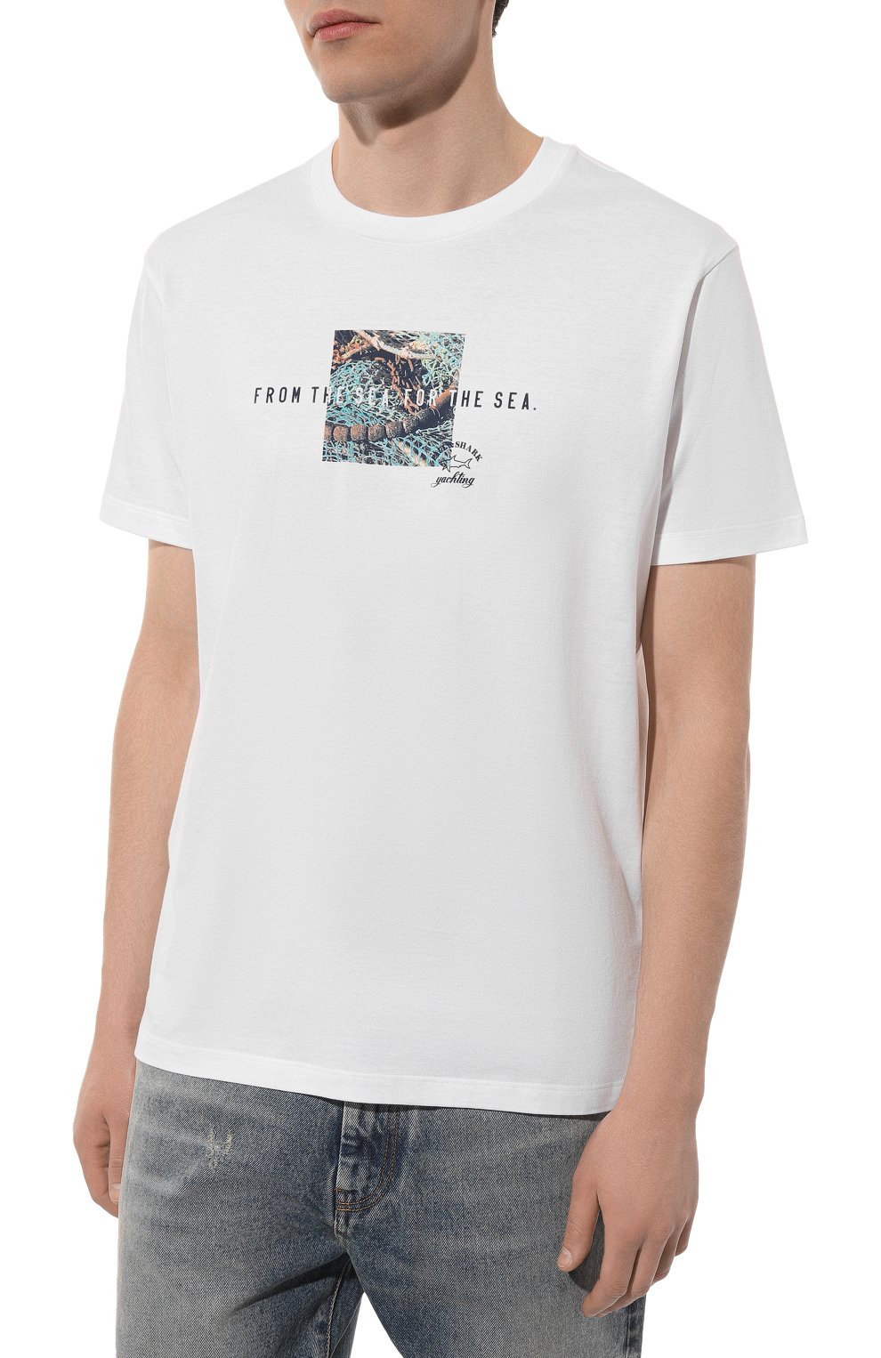 Хлопковая футболка PAUL&SHARK, арт. 23411063, фото 3