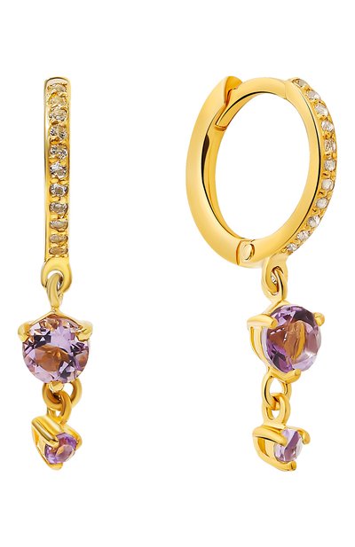 Серьги с аметистом MOONKA, арт. ec-err-amt, фото 1