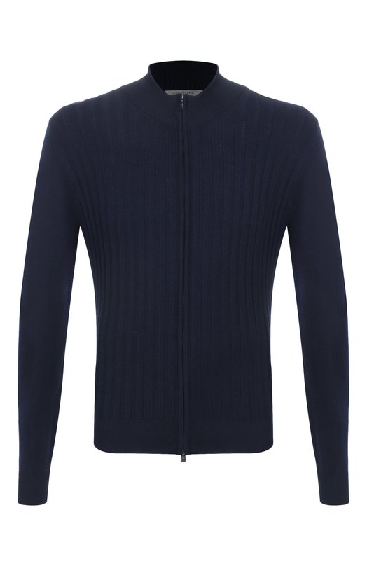 Шерстяной кардиган Corneliani 26M560-2625195 Синий 26M560-2625195