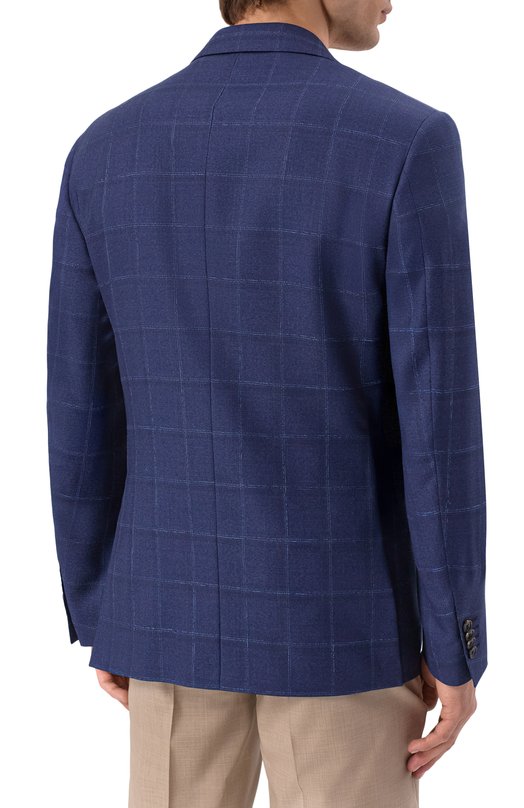 Шерстяной пиджак Corneliani 256008-2516333 Синий  256008-2516333 Фото 6
