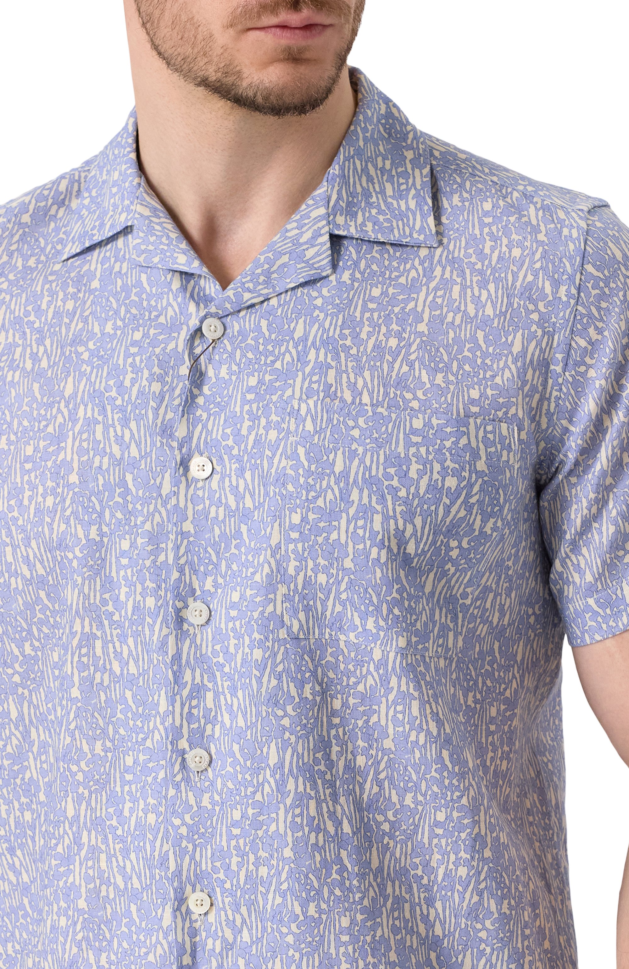 Рубашка из хлопка и льна CANALI, арт. CSM3055/GL03520, фото 5