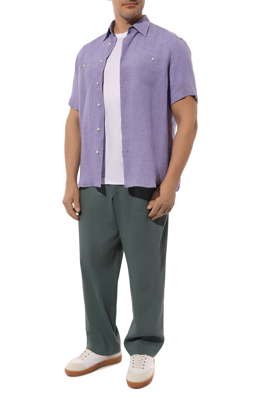 Льняная рубашка BRUNELLO CUCINELLI, арт. MF6300635, фото 2