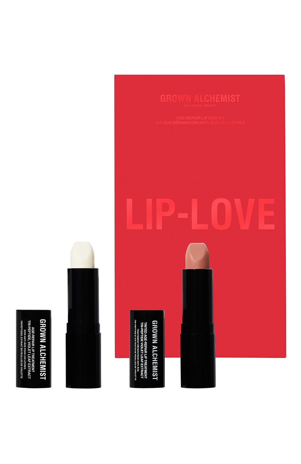 Дуэт для губ «трипептид и экстракт листьев фиалки» (2x3,8g) GROWN ALCHEMIST, арт. GA00887, фото 1