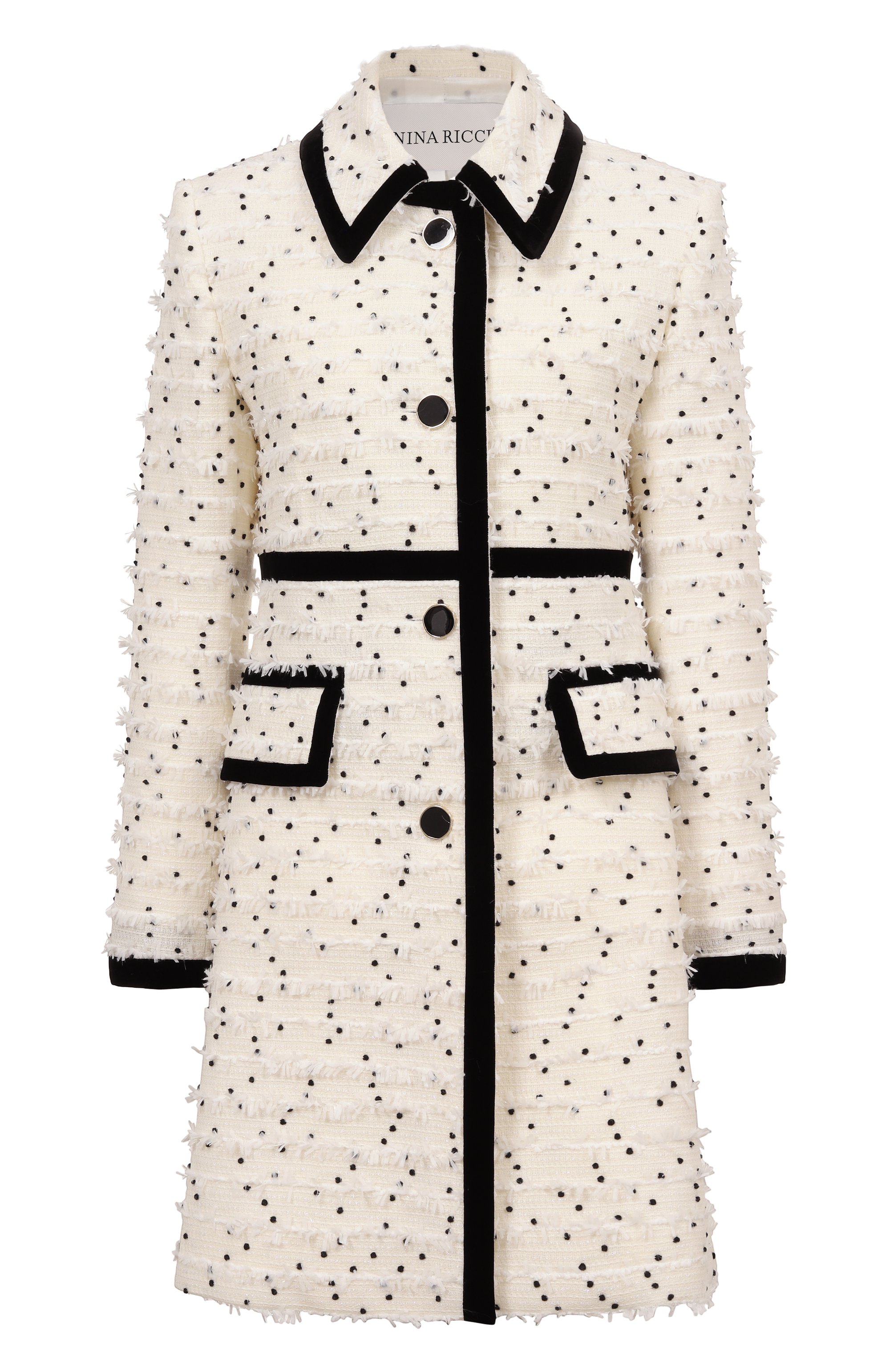 Твидовое пальто NINA RICCI, арт. 25PCMA013/W00357, фото 1