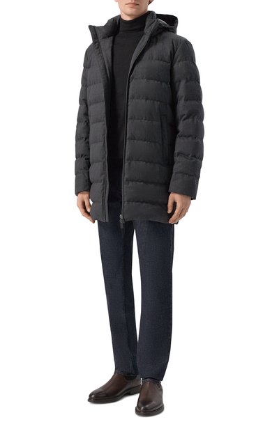 Пуховик из шерсти и вискозы HERNO, арт. PI001399U/33529, фото 2