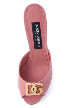 Женские лакированные мюли DOLCE & GABBANA розового цвета, арт. CR1799/A1471 | Фото 6 (Материал сплава: Проставлено; Каблук высота: Средний; Материал внешний: Натуральная кожа; Драгоценные камни: Проставлено; Подошва: Плоская; Материал внутренний: Натуральная кожа; Каблук тип: Шпилька)