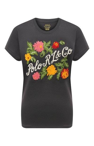 Женская хлопковая футболка POLO RALPH LAUREN, арт. 211814464