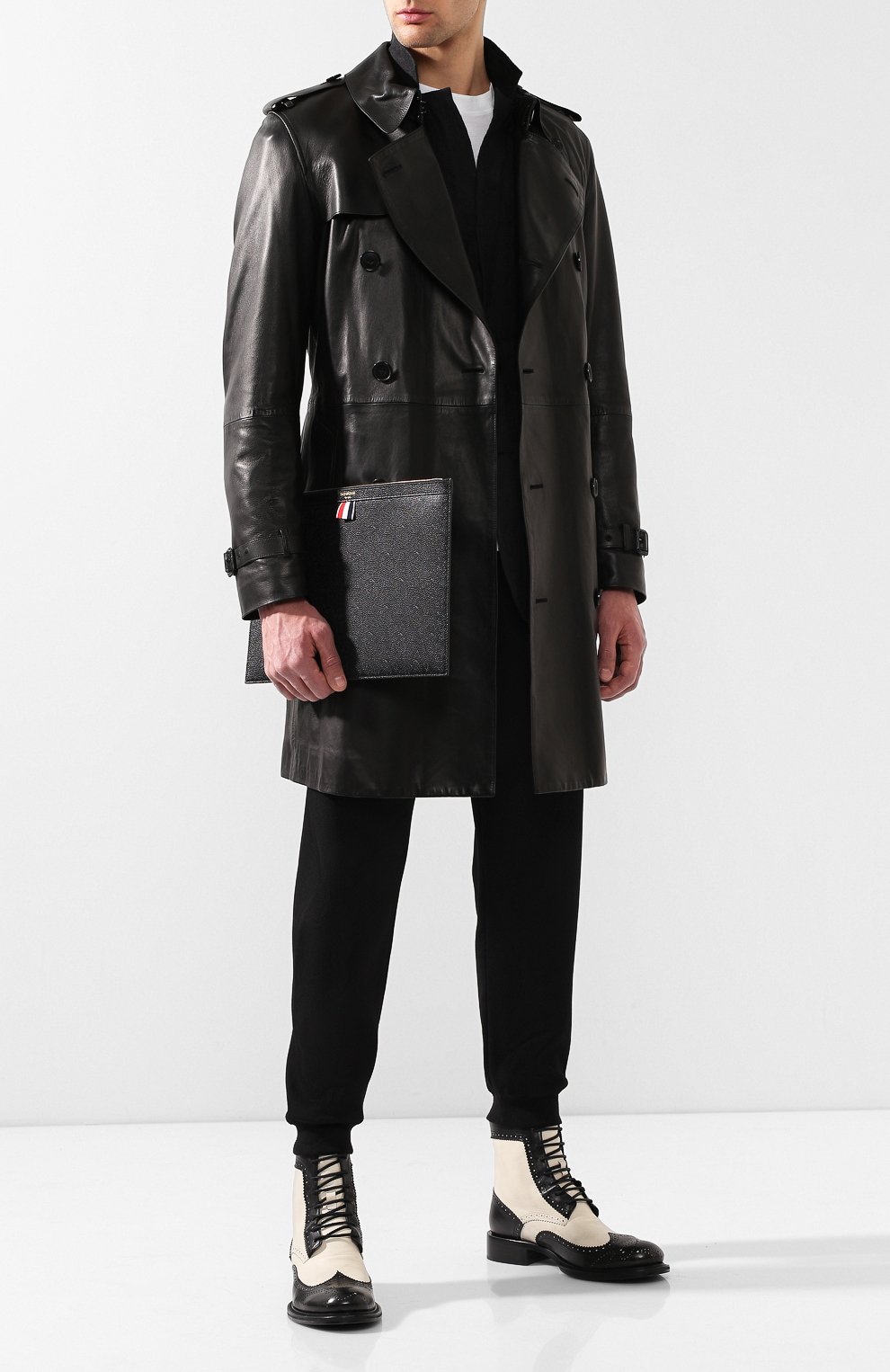 Кожаная папка для документов THOM BROWNE, арт. MAC021L-00198 001, фото 2